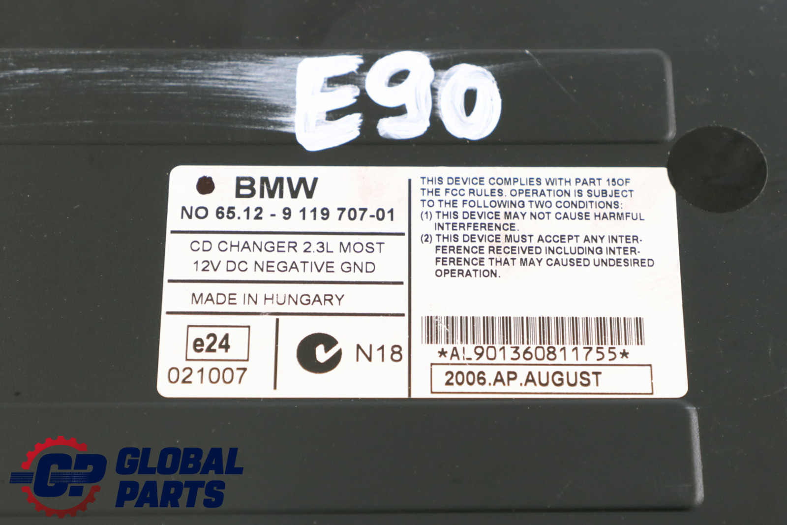 BMW 1 3 Series E81 E87 E90 E91 E92 6-disc CD Changer Without Magazine 9119707