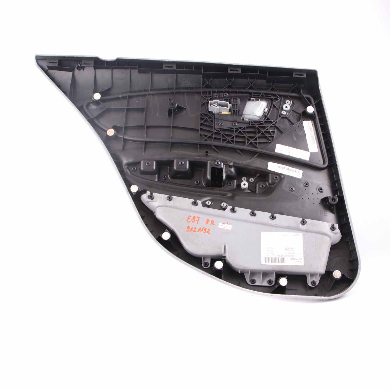 BMW E87 LCI Door Card Rear Right O/S Trim Panel Fabric Elektra Alaska Grey