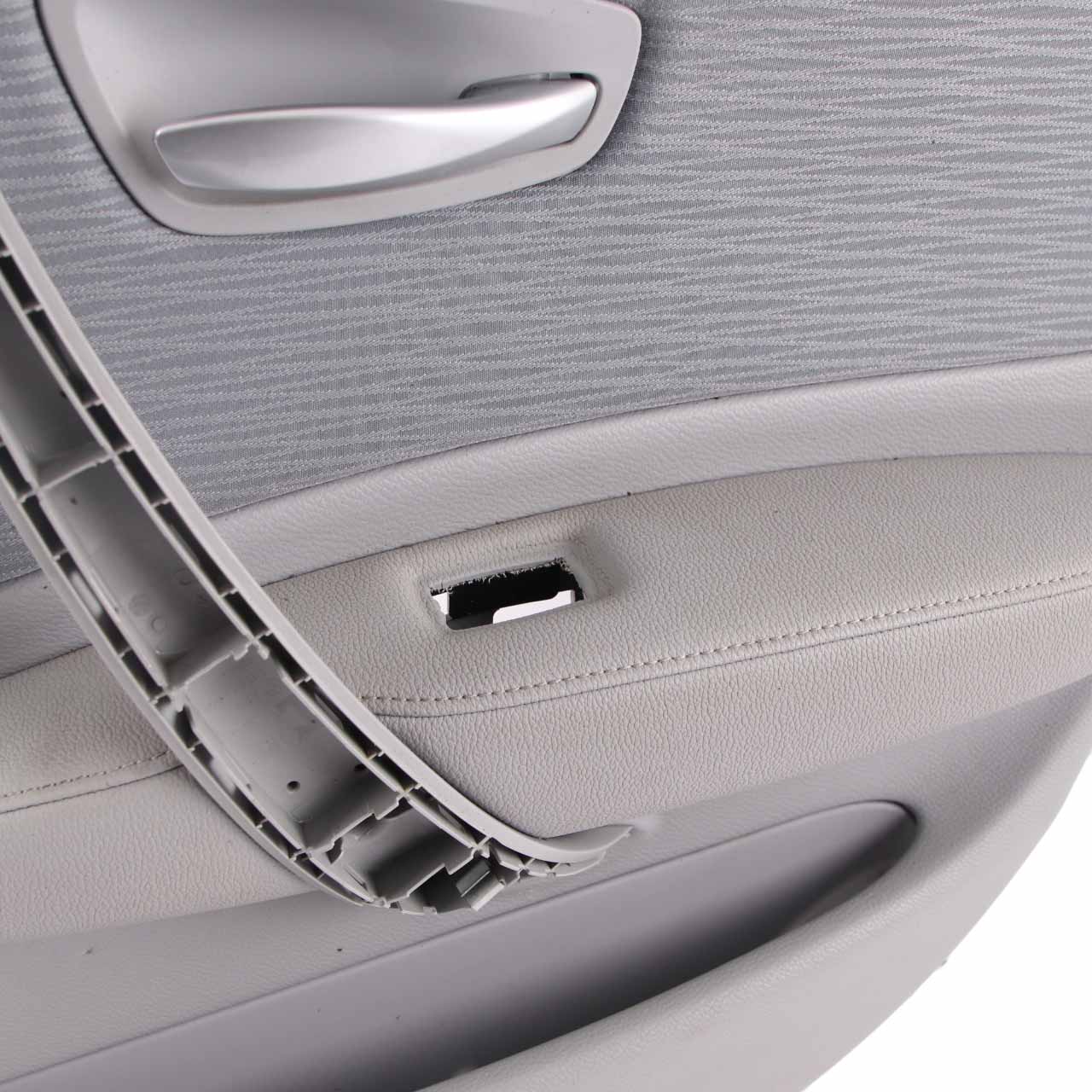 BMW E87 LCI Door Card Rear Right O/S Trim Panel Fabric Elektra Alaska Grey