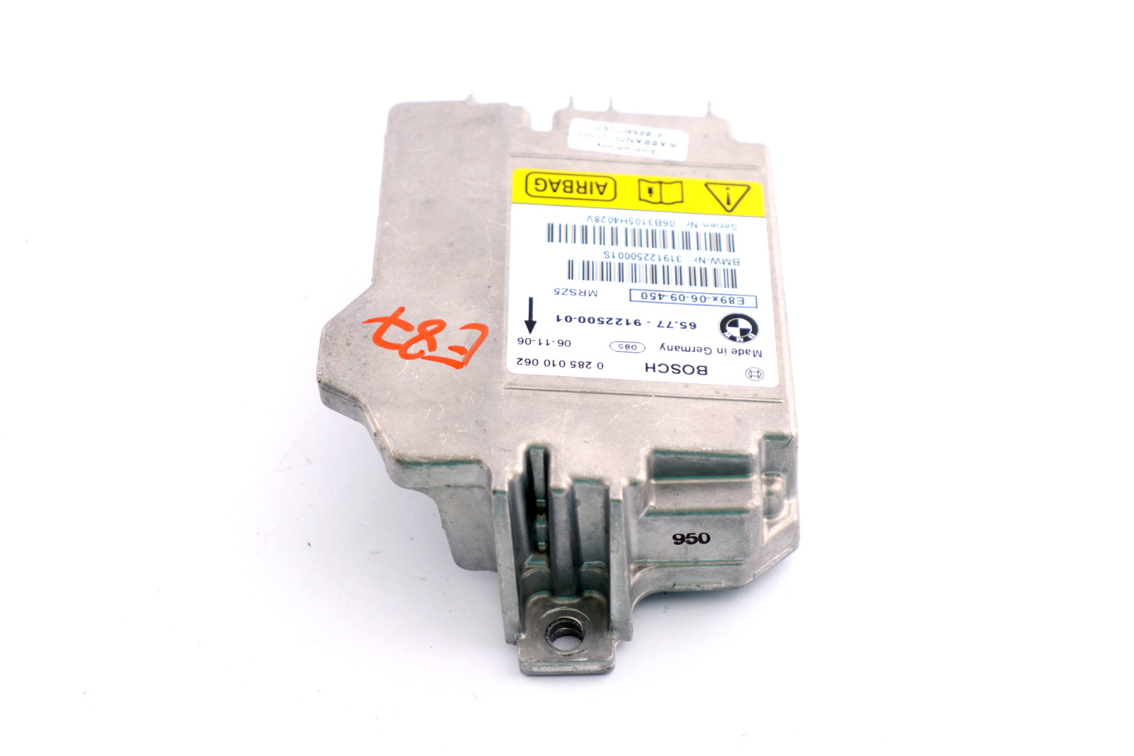 BMW 1 3 X1 Series E81 E87 E90 E91 Control Unit Airbag ECU No Crash Data 9122500