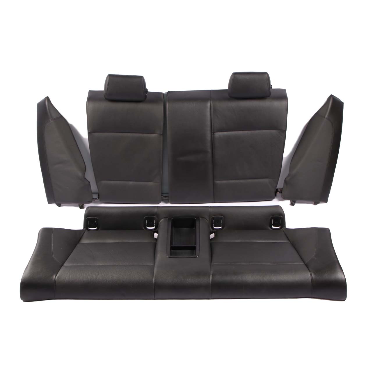 BMW E82 Coupe M Sport Seats Black Leather Interior with Airbag and Door Cards