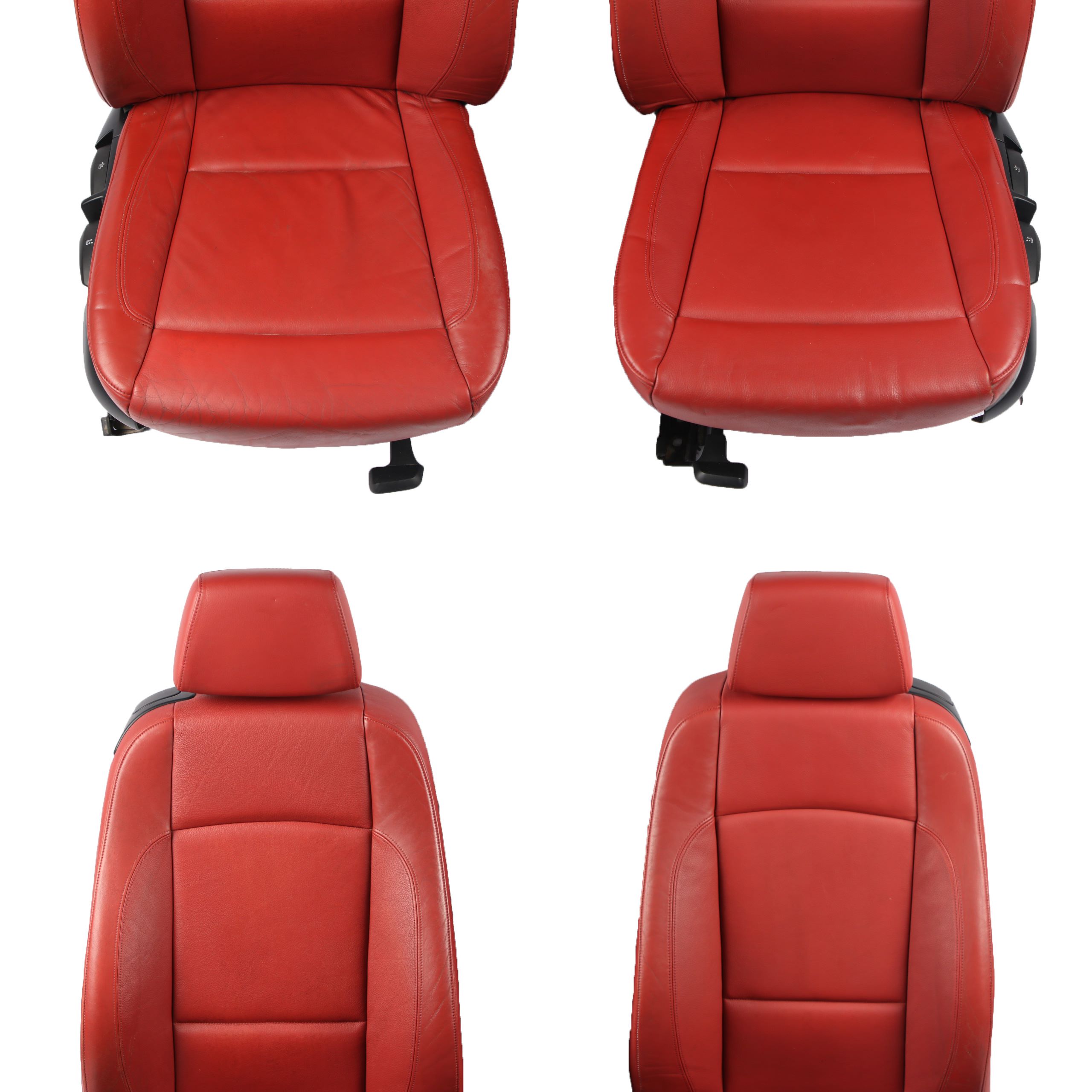 Leather Seats BMW E82 Coupe Set Seat Red Leather Interior Front Rear Seats