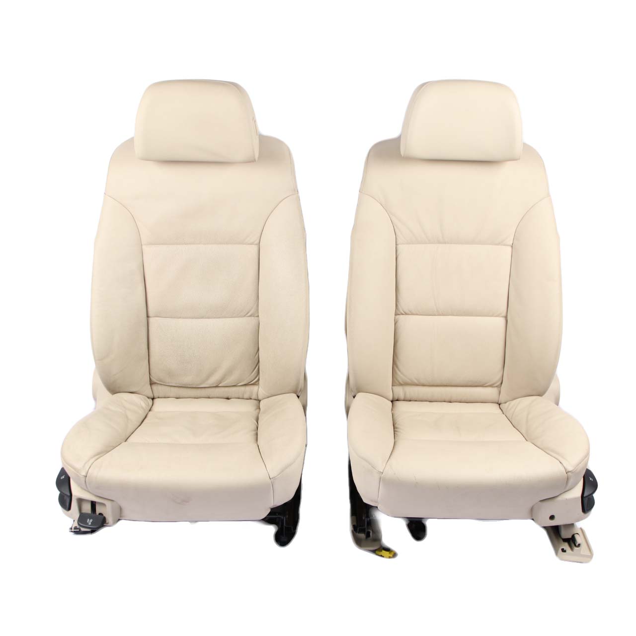 Seats BMW E61 LCI Heated Creambeige Cream Beige Leather Front Rear Seat Set