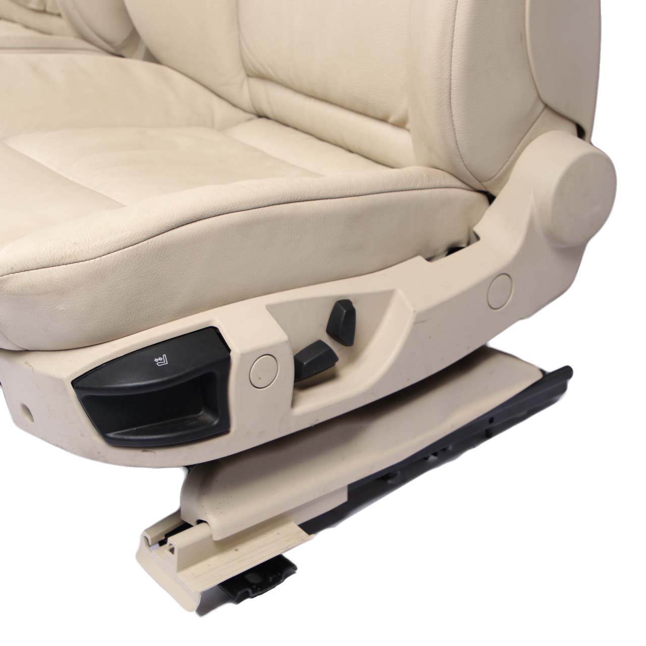 Seats BMW E61 LCI Heated Creambeige Cream Beige Leather Front Rear Seat Set