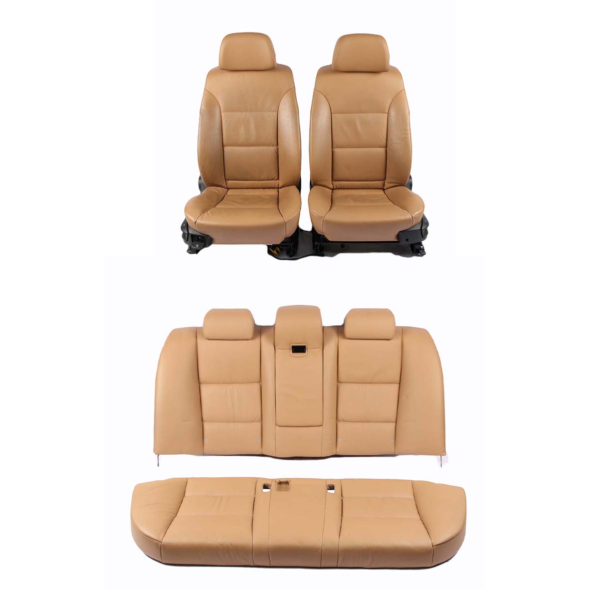 Seats BMW E60 Leather Dakota Naturbraun Brown Interior Front Rear Seat