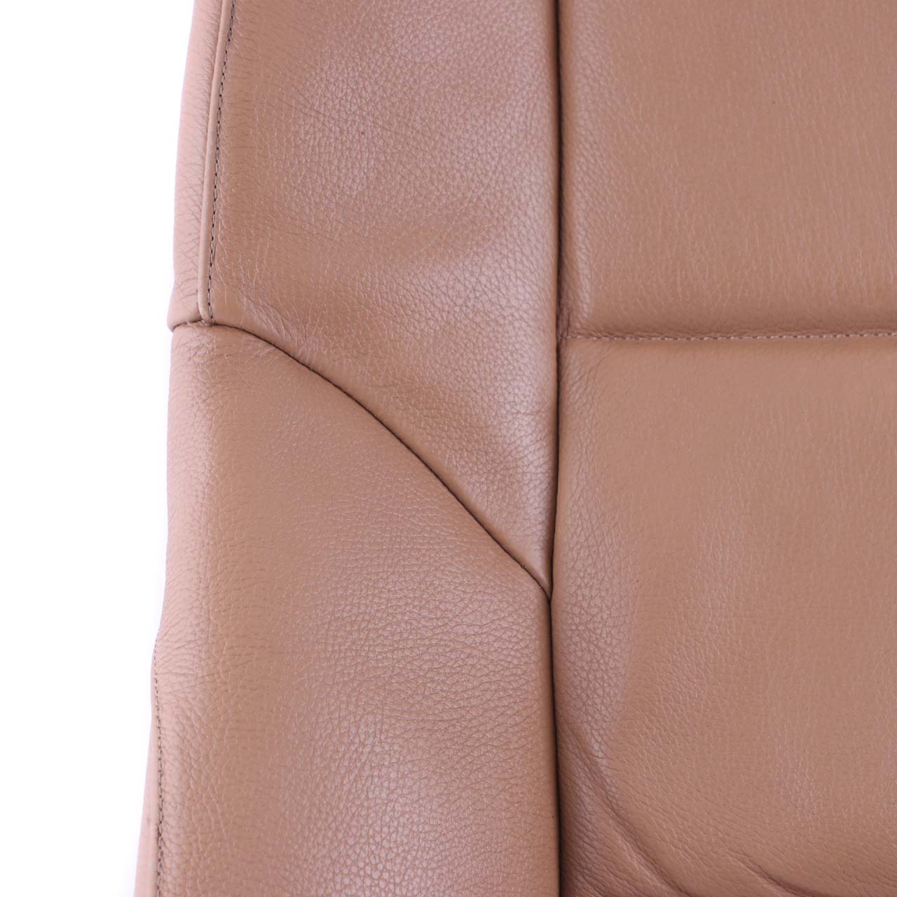 BMW 5 E60 E61 Front Sport Seat Backrest Leather Cover Panel Natural Brown