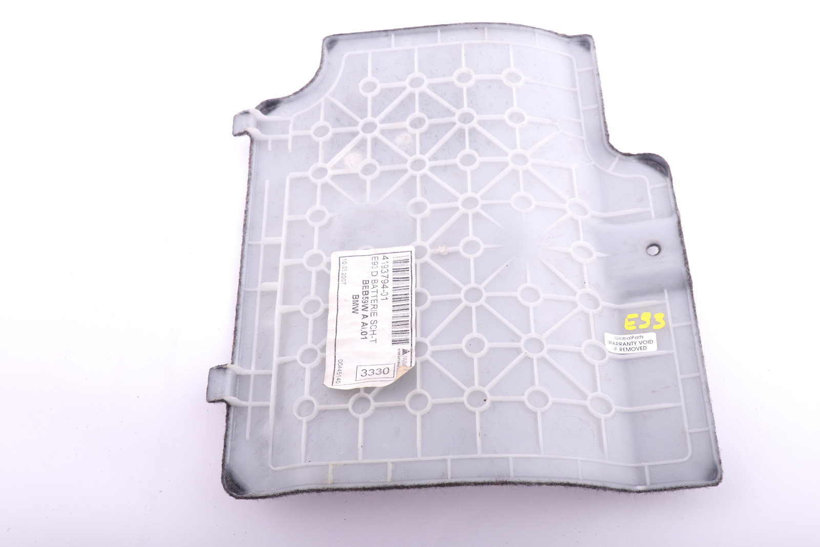 BMW 3 Series E93 E93N LCI Battery Cover Luggage Compartment 9126821