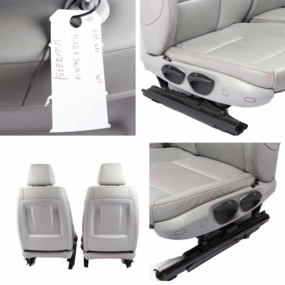 Leather Seats BMW E87 LCI Grey Boston Interior Seat Front Rear Airbag Door Cards