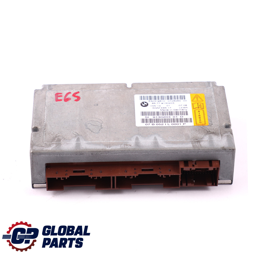 BMW 7 Series E65 Airbag ECU Control Unit Gateway Module 9130203