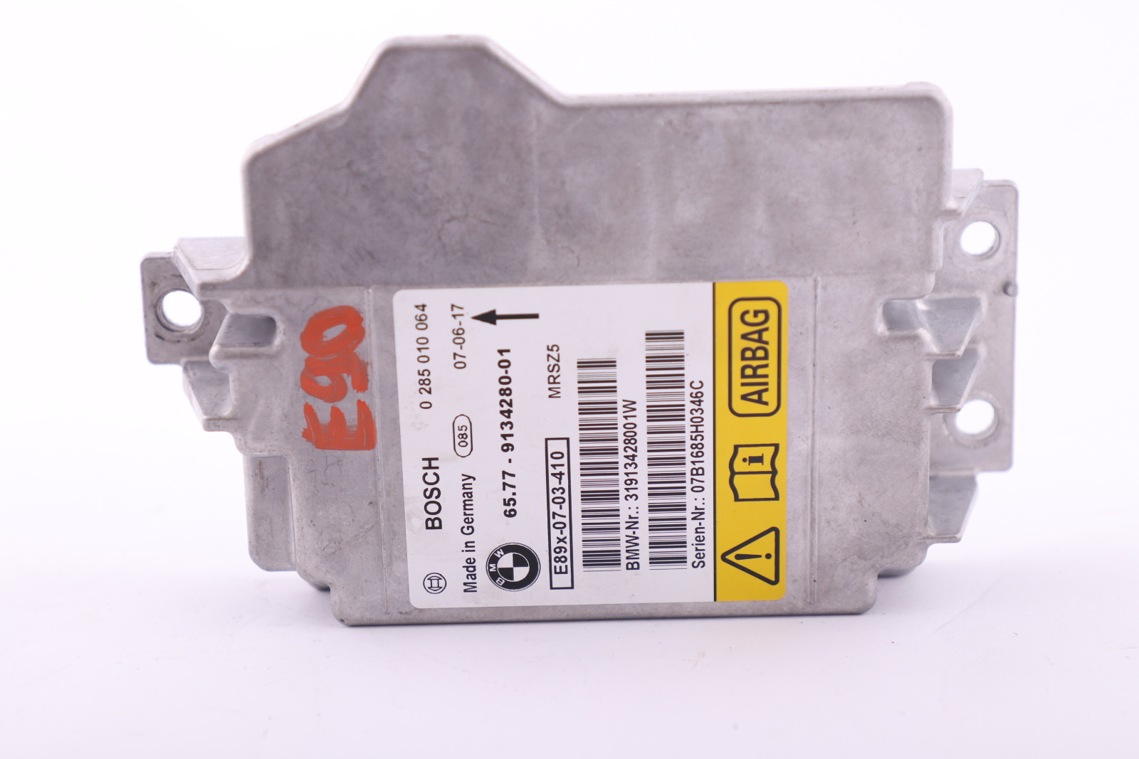 BMW 1 3 SERIES E81 E82 E87 E90 E91 Control Unit Airbag NO CRASH DATA 9134280