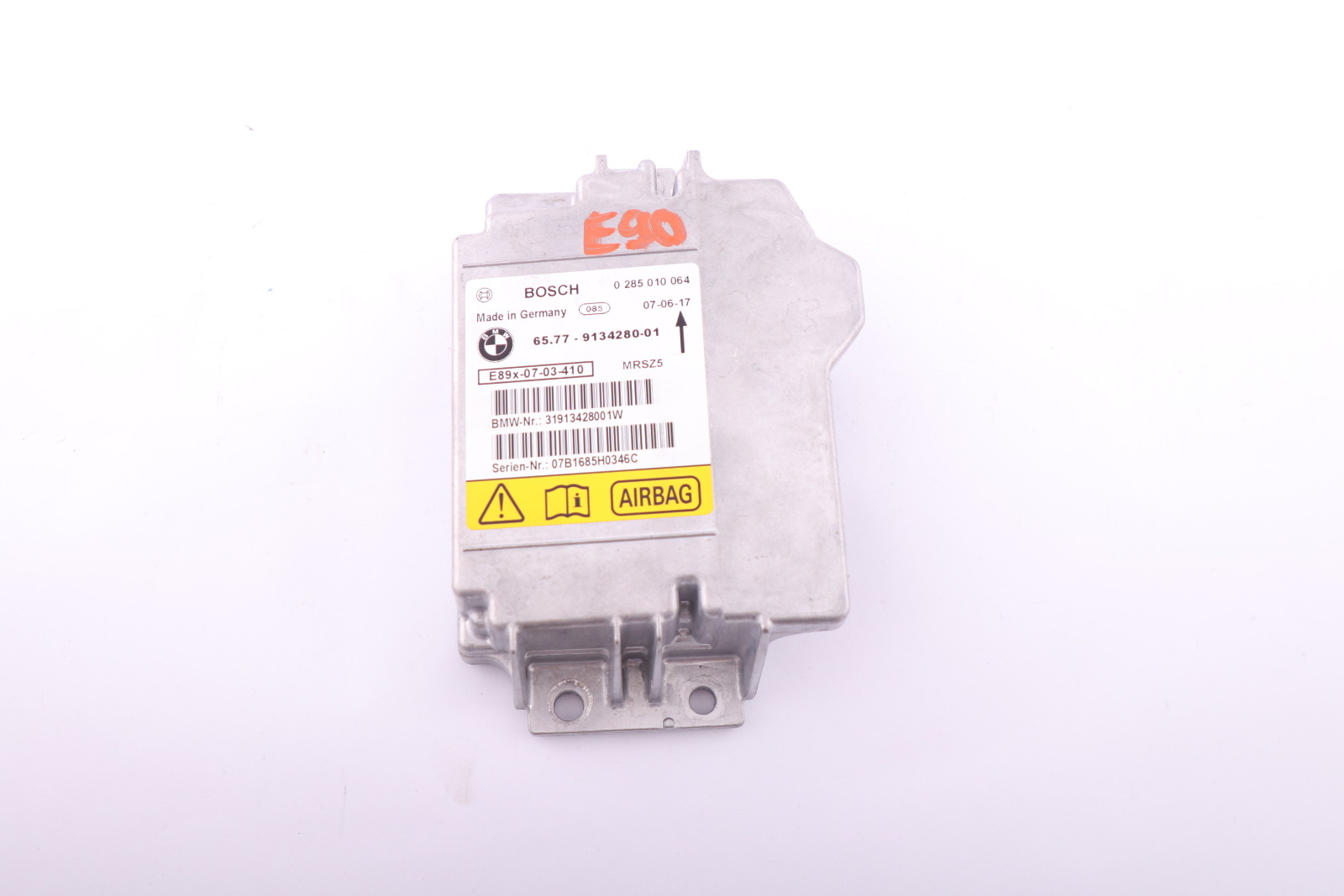 BMW 1 3 SERIES E81 E82 E87 E90 E91 Control Unit Airbag NO CRASH DATA 9134280