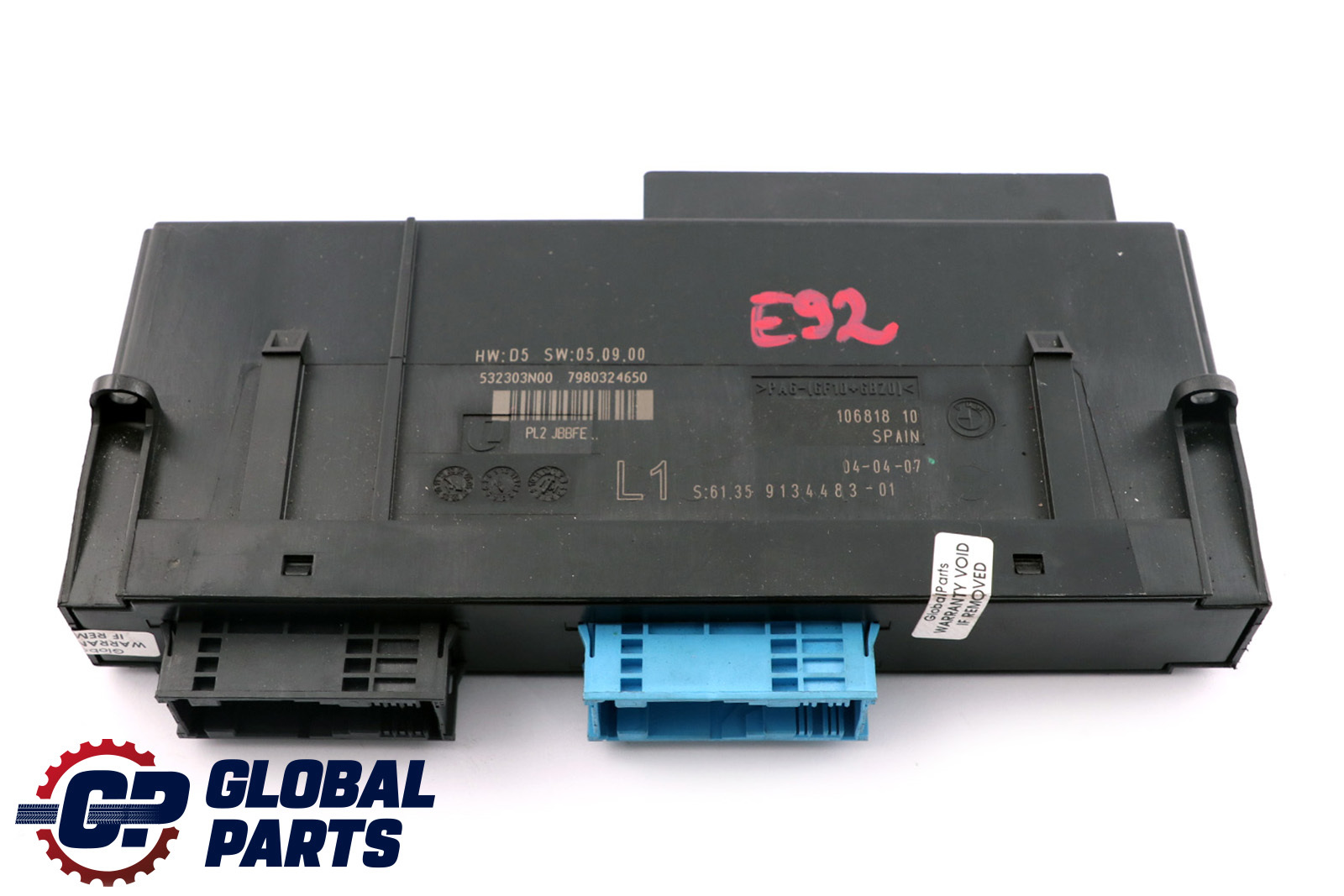 BMW 3 Series E92 ECU Body Control Module Junction Box L1 PL2 JBBFE 9134483