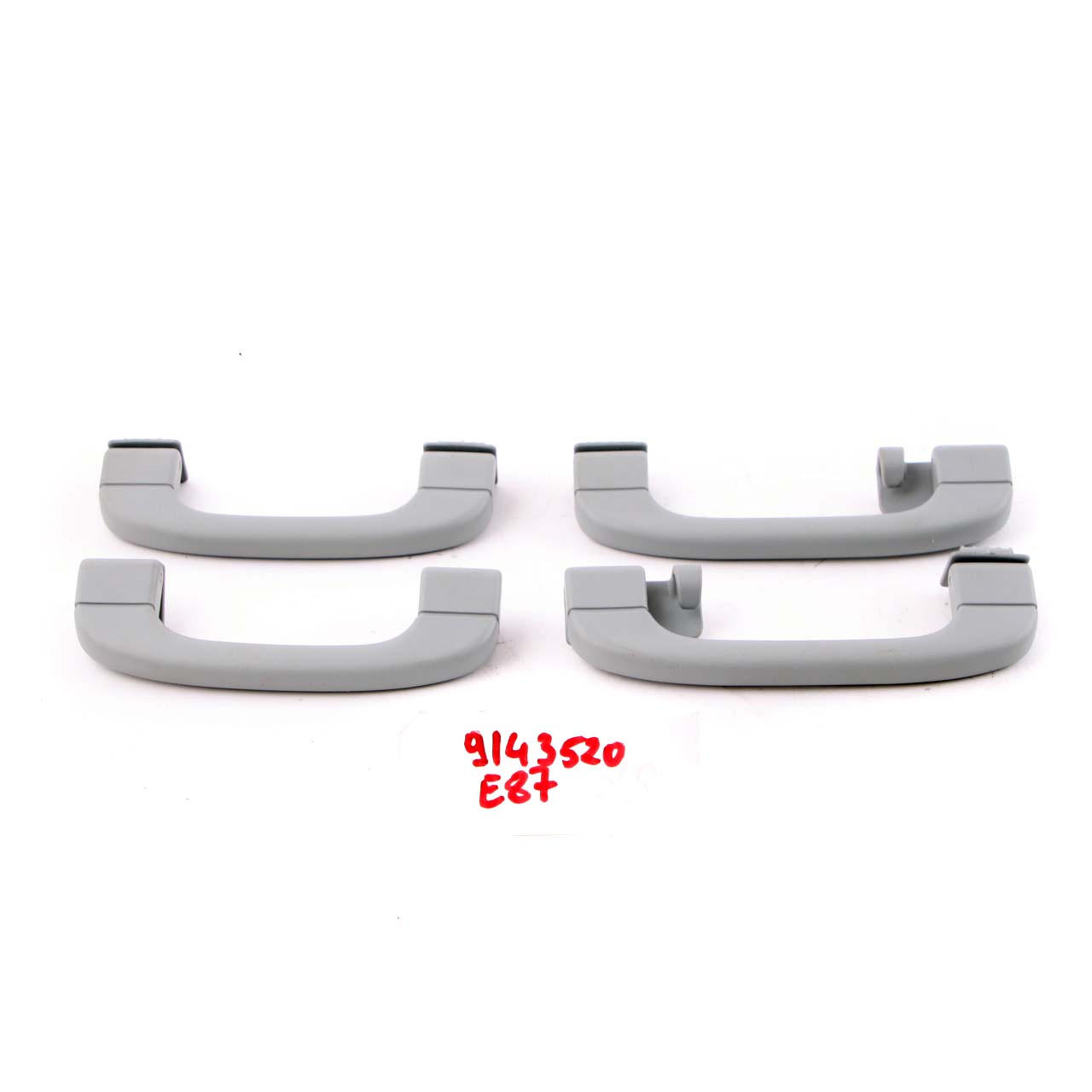 Roof Handle BMW E87 E81 E82 Grab Front Rear Headlining Alaska Grey O/N/S Set