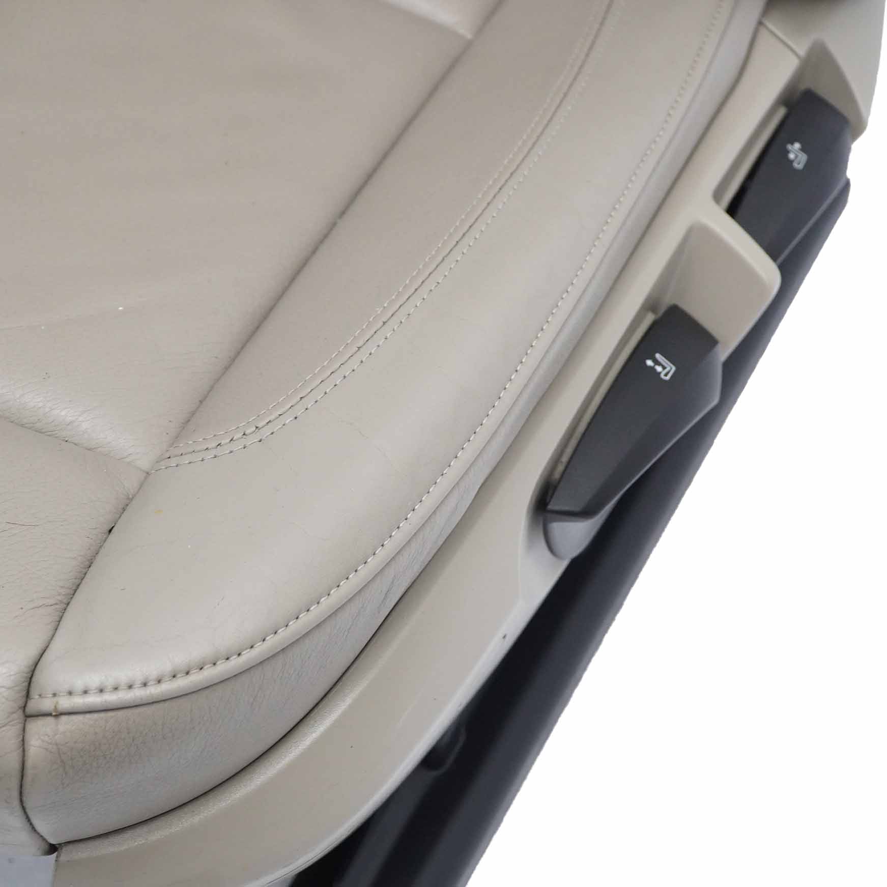 Front Seat BMW E88 Convertible Left N/S Heated Side Beige Leather Boston