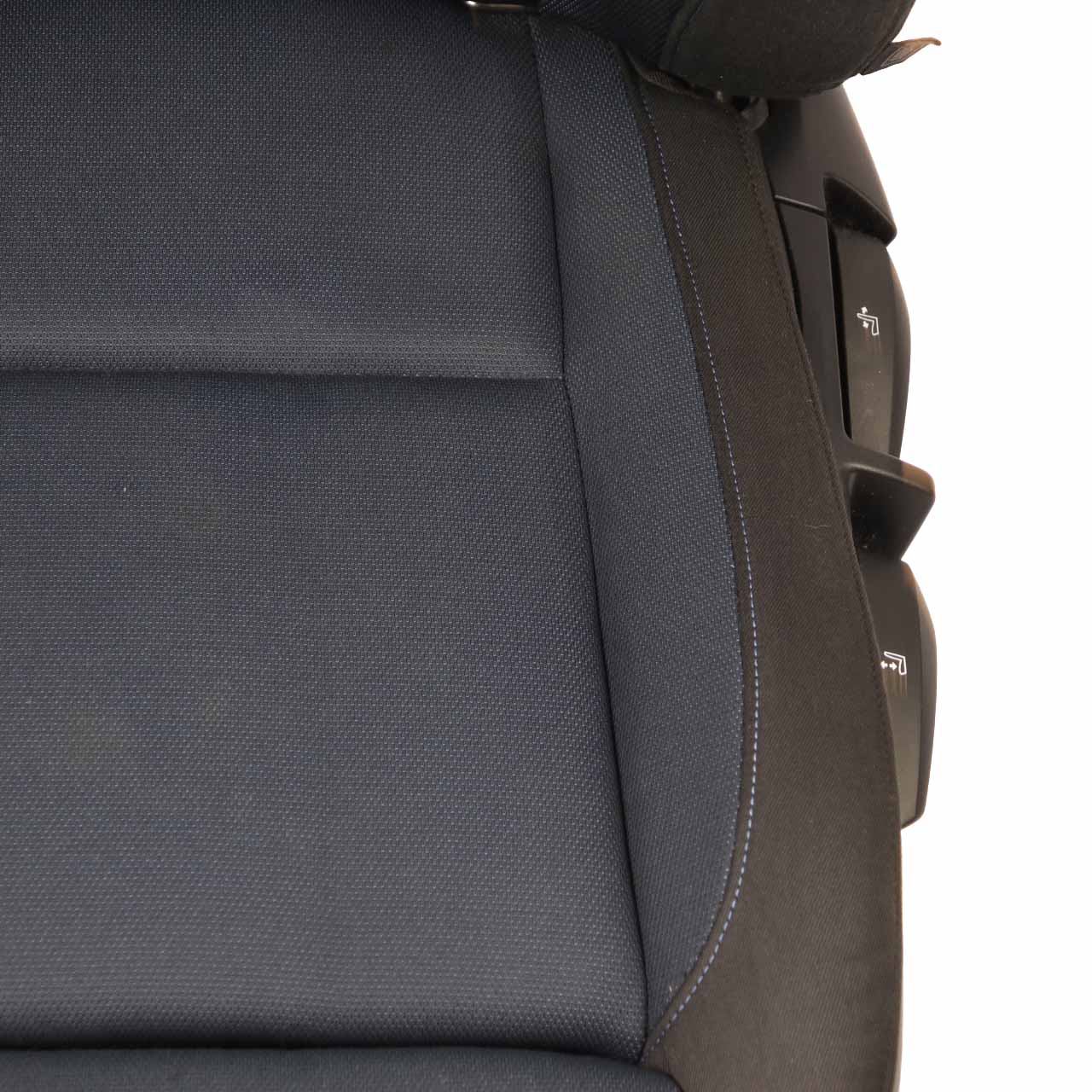 Front Seat BMW E88 Convertible M Sport Right O/S Cloth Fabric Side Monaco Blue