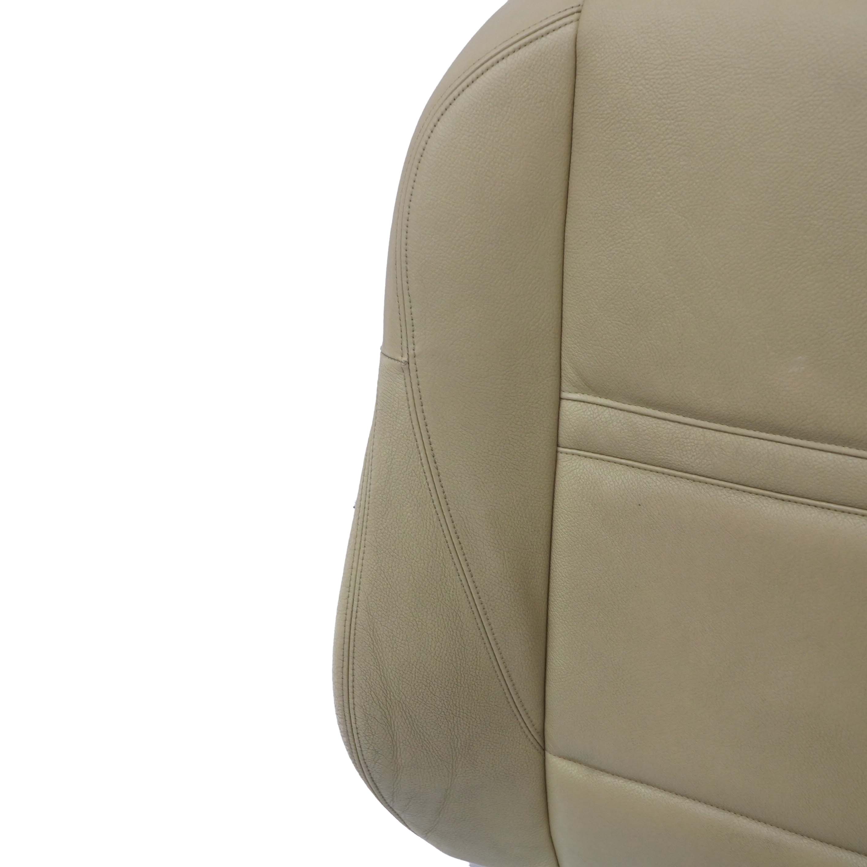 Seat Backrest BMW X5 E70 Front Right O/S Back Cover Leather Nevada Oyster