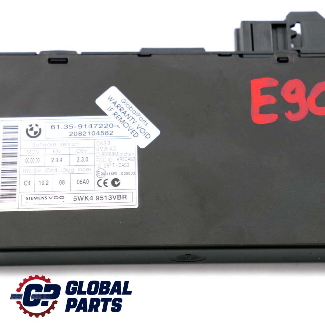 BMW E60 E81 E82 E87 E90 E91 E92 ECU Key Reading Module Control Unit CAS3 9147220