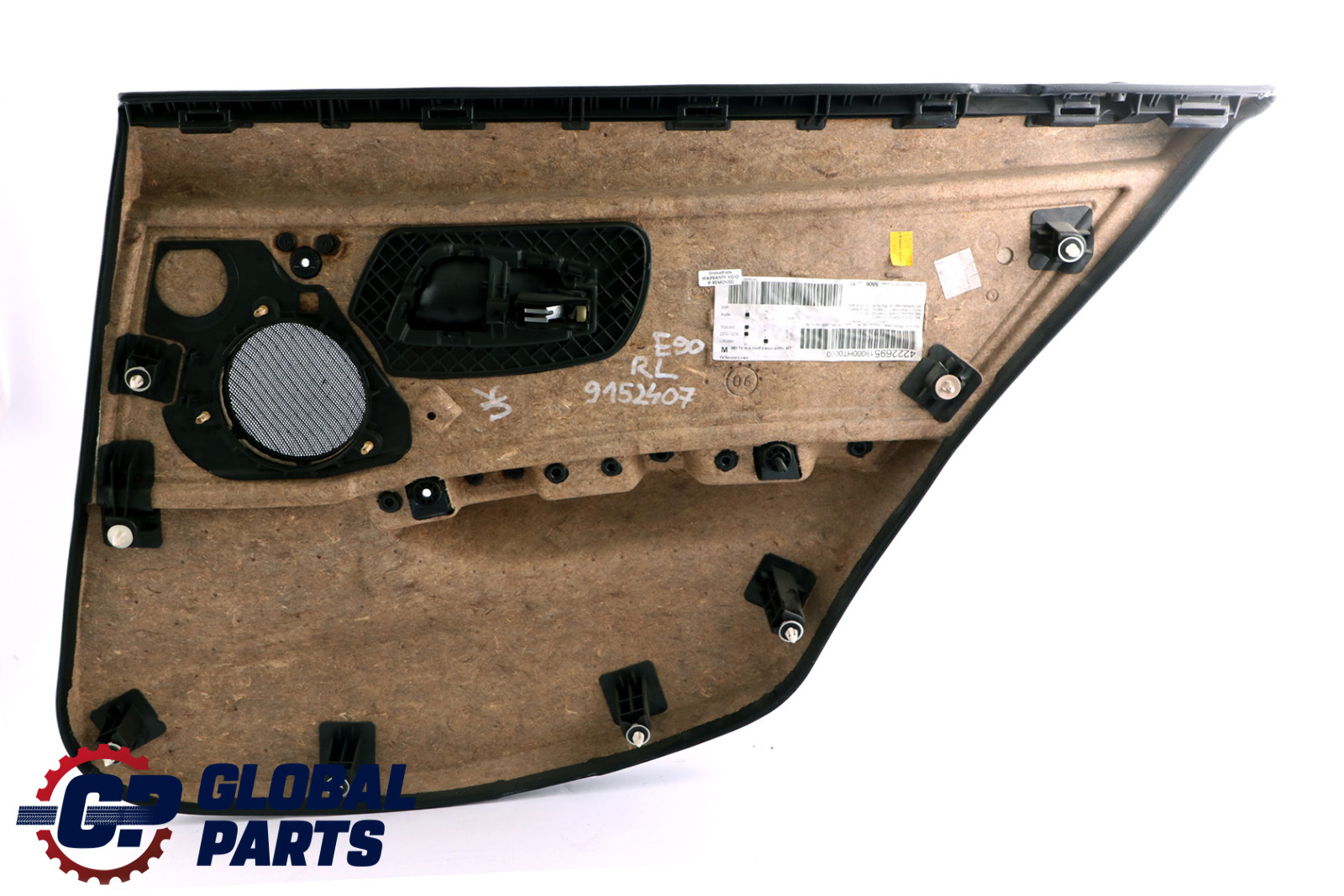 BMW E91 Rear Left N/S Door Card Cloth Citrus Anthracite Trim Panel