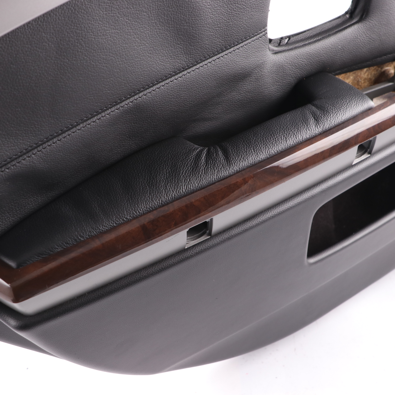 BMW E65 E66 Door Card Rear Left N/S Door Lining Trim Panel Black Leather Pearl