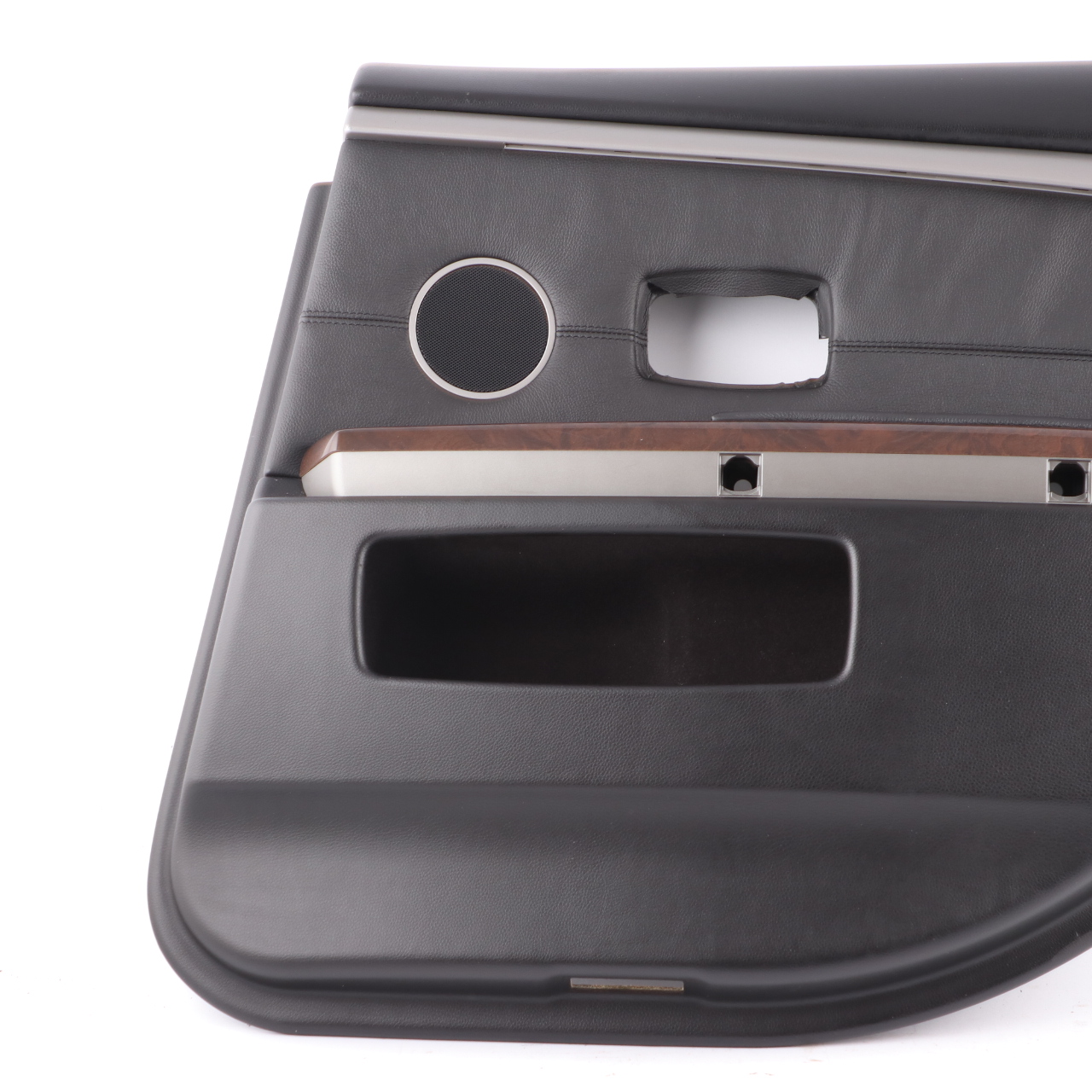 BMW E65 E66 Door Card Rear Right O/S Door Lining Trim Panel Black Leather Pearl