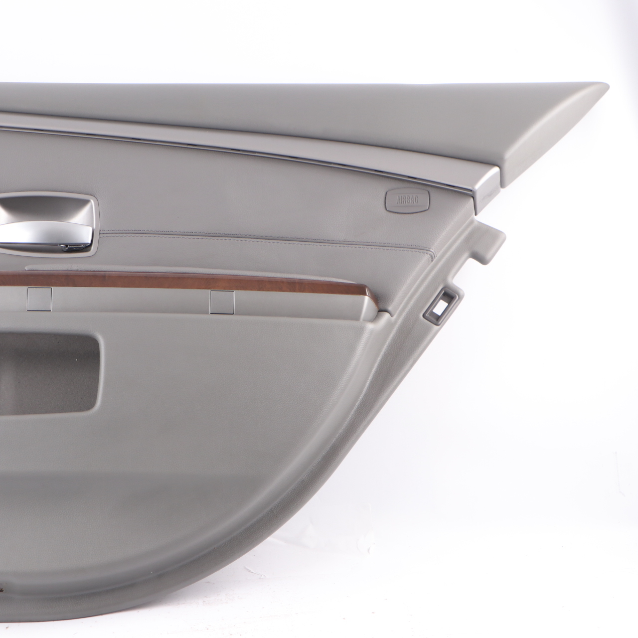 BMW E65 Door Card Rear Right Interior Trim Panel Leather Nasca Flanell Grey