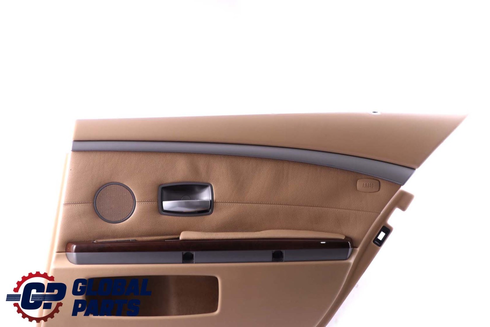 BMW 7 Beige E65 E66 Rear Right O/S Door Card Leather Beige Lining Trim