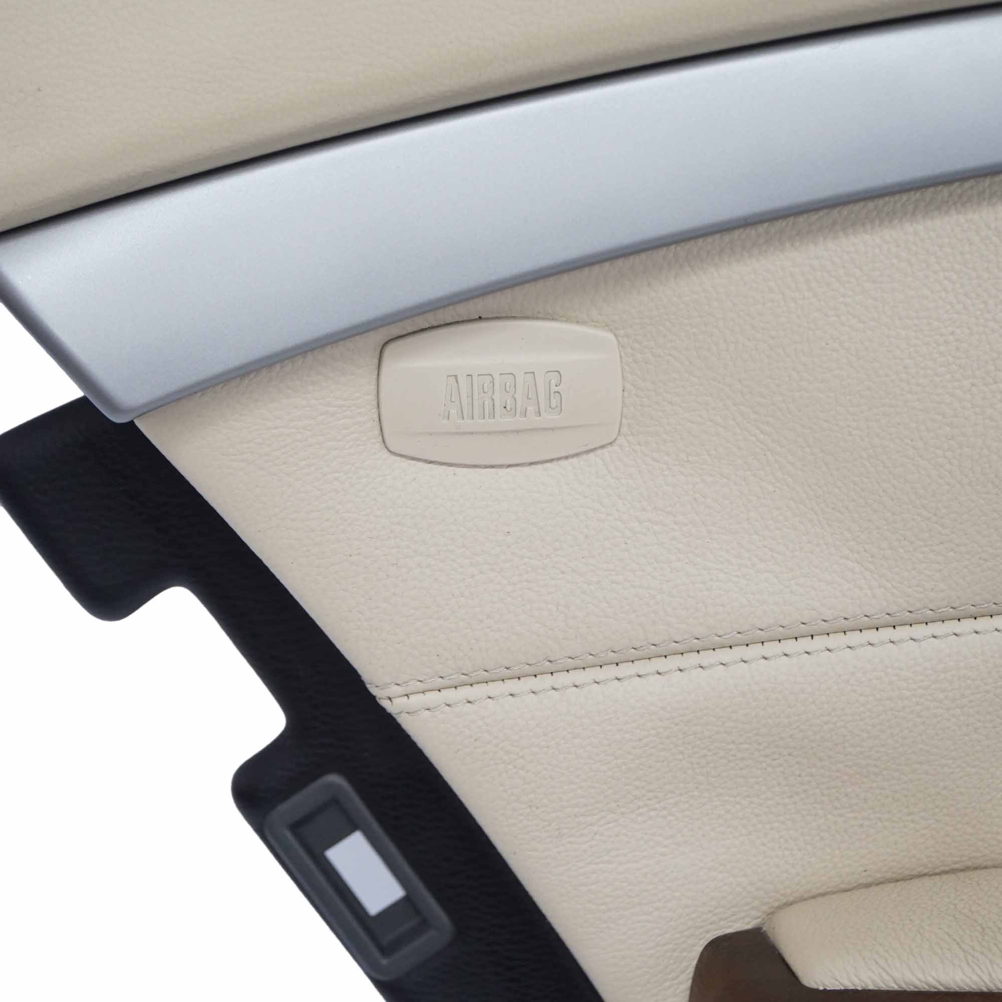 BMW E65 E66 Door Card Rear Left N/S Lining Trim Panel Leather Cream Beige