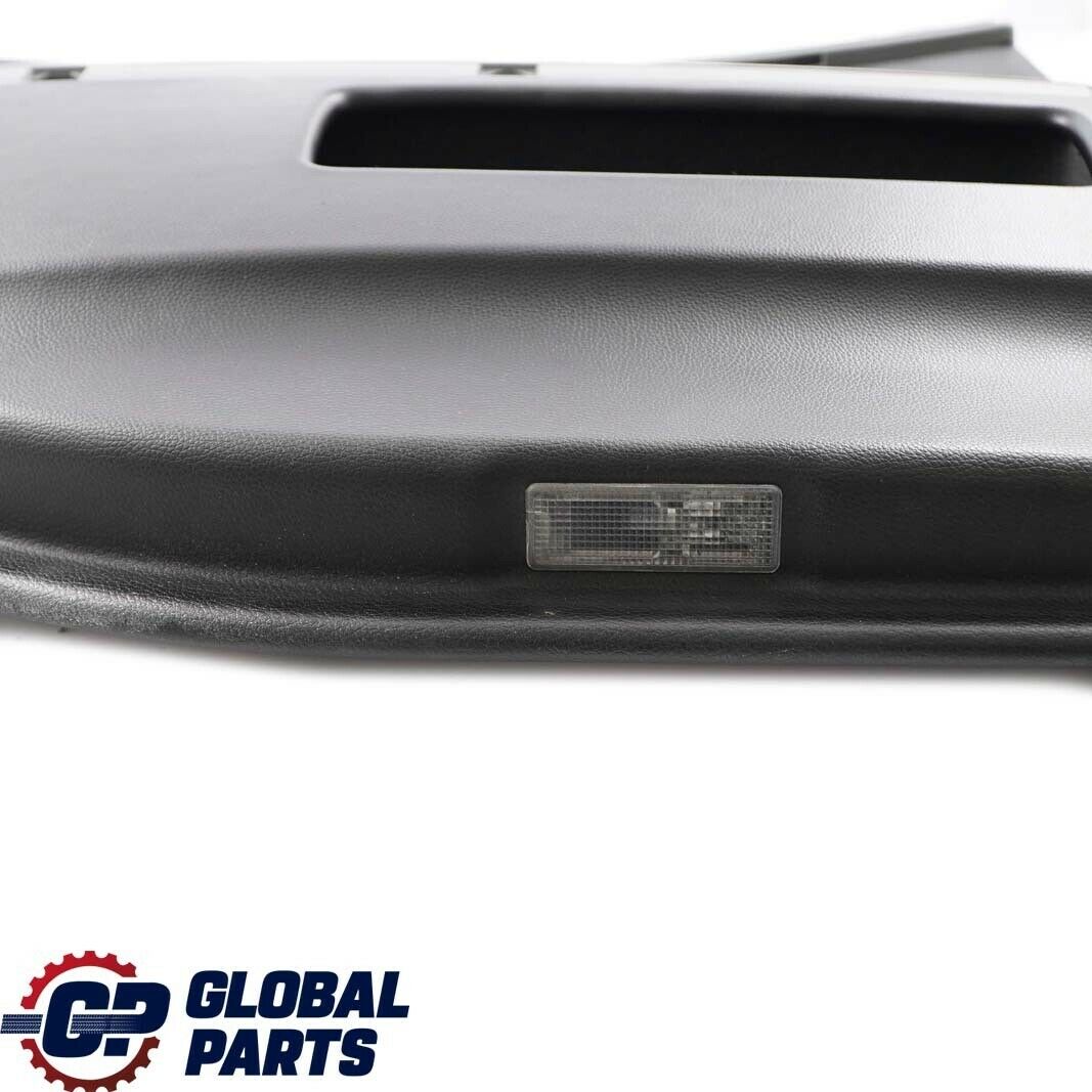 BMW 7 Series E65 Rear Left N/S Door Card Leather Pearl Black Lining Trim