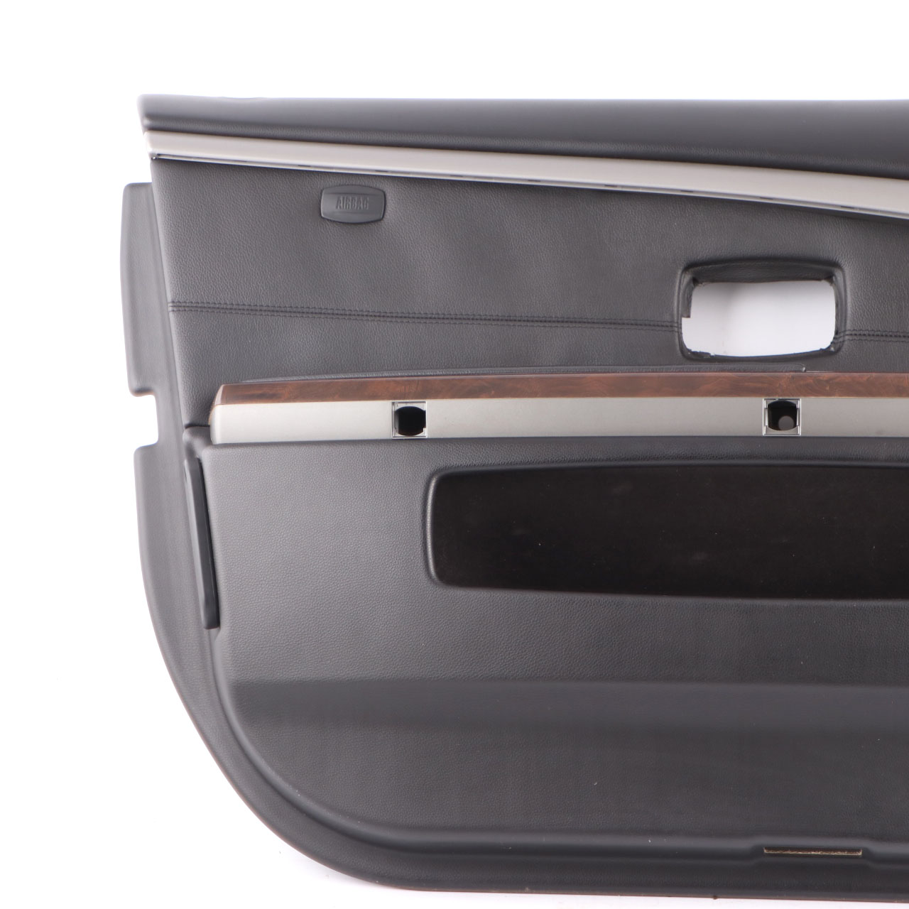 BMW E65 E66 Door Card Front Left N/S Door Lining Trim Leather Nasca Black