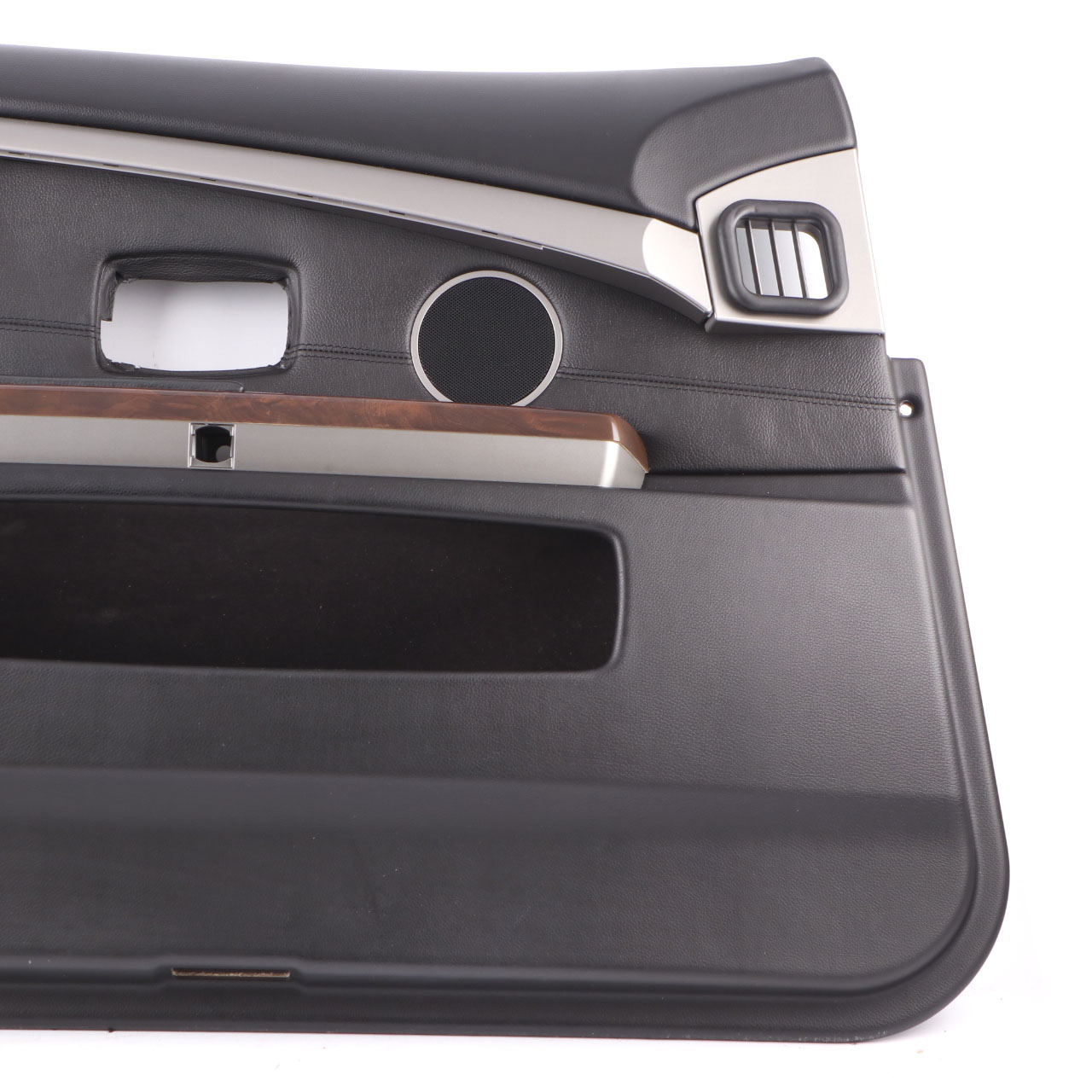 BMW E65 E66 Door Card Front Left N/S Door Lining Trim Leather Nasca Black