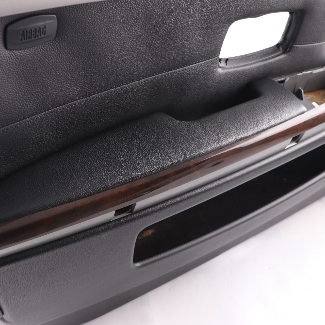 BMW E65 E66 Door Card Front Left N/S Door Lining Trim Leather Nasca Black