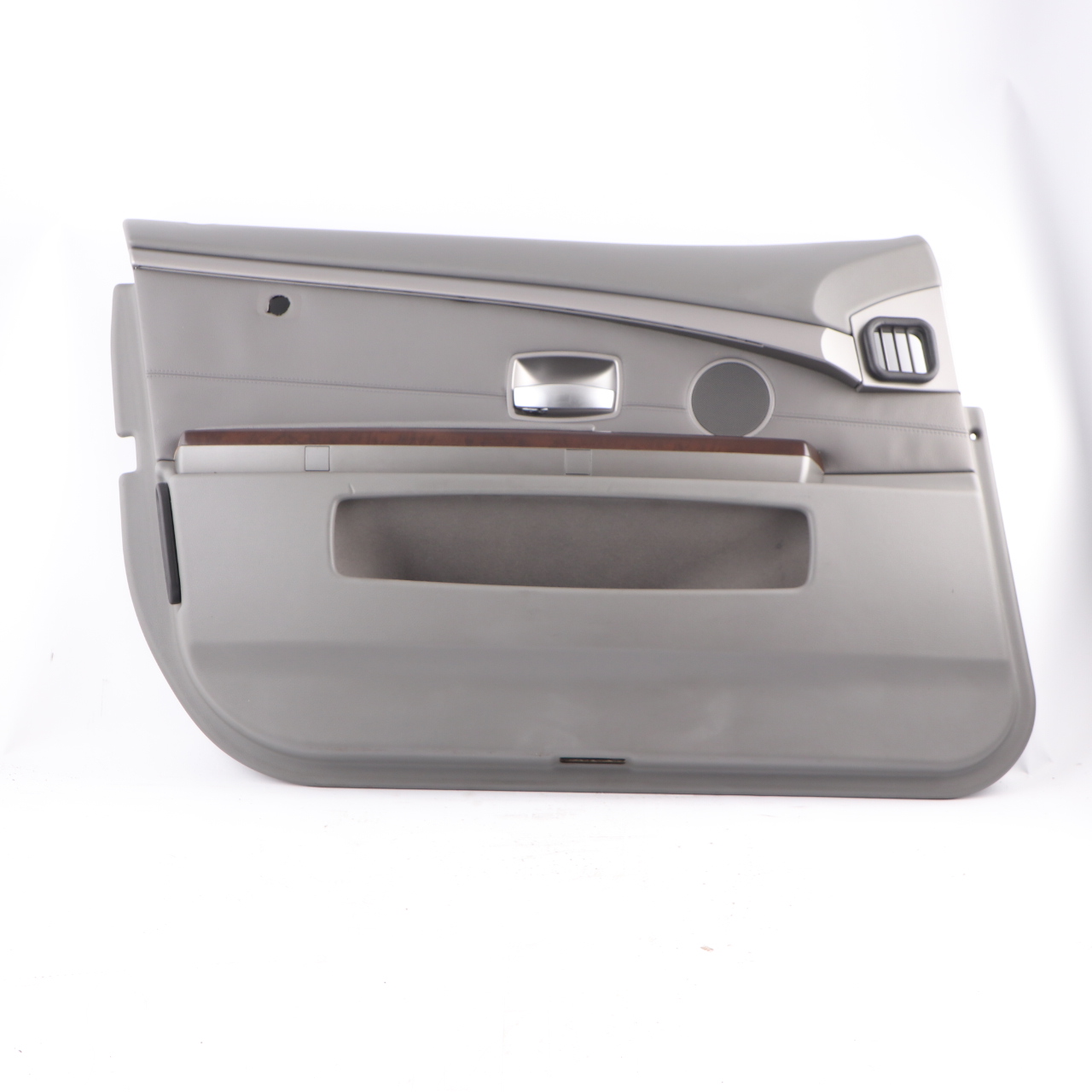 BMW E65 E66 Door Card Front Left Door Lining Panel Leather Flanell Grey 9154459