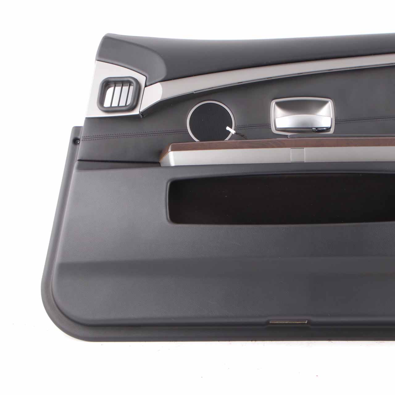 BMW E65 E66 Door Card Front Right O/S Door Lining Trim Panel Black Leather Pearl