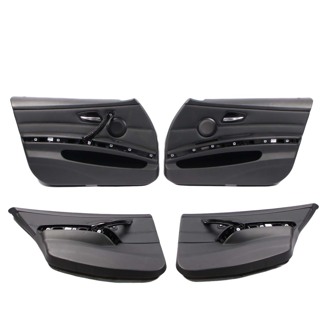 BMW E90 M SPORT Hetaed Black Leather Interior Seats Front Rear Seat Door Cards