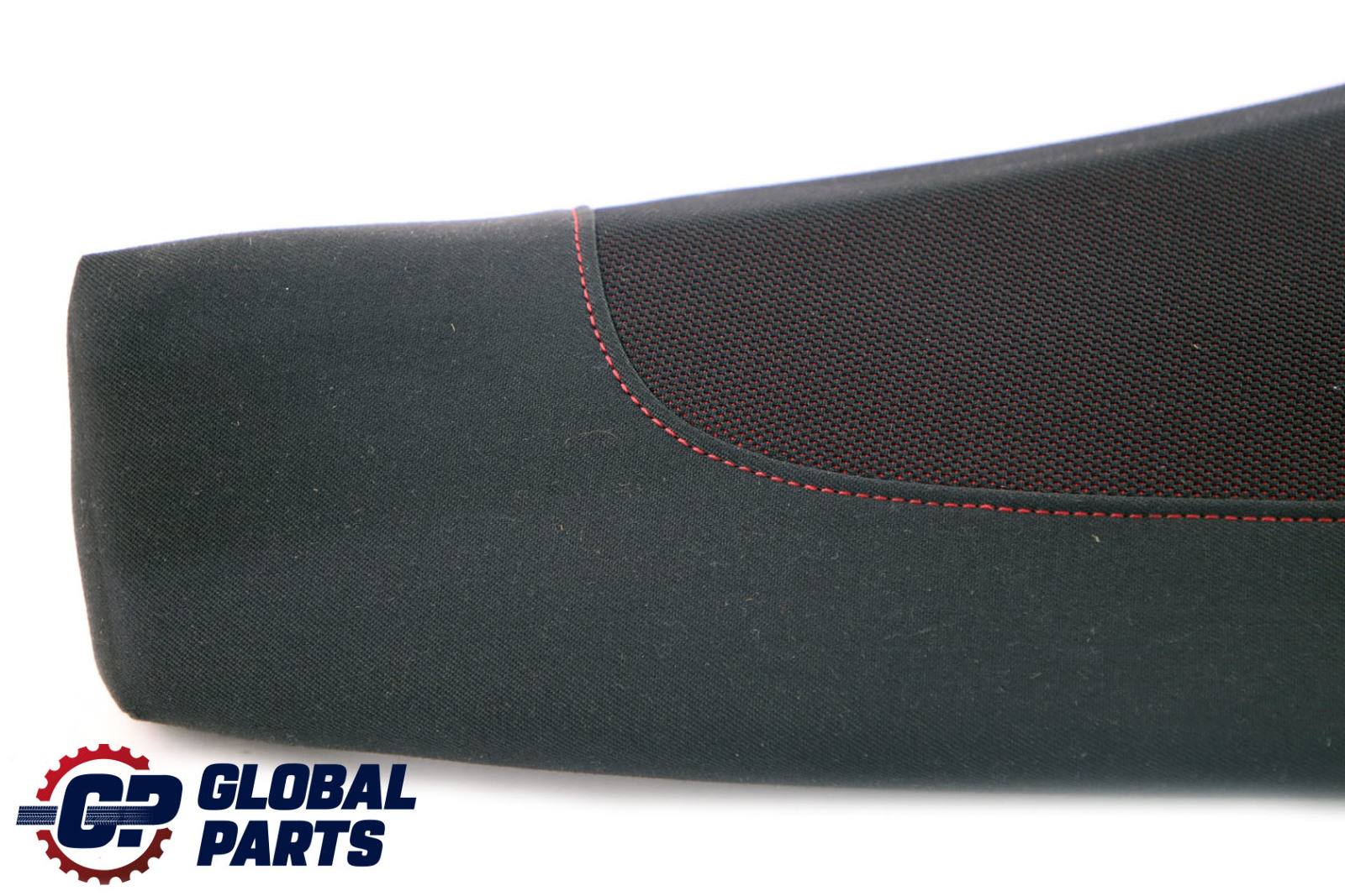 BMW 1 E81 Rear Seat Side Finisher Corner Right O/S Cloth Fabric Network Red