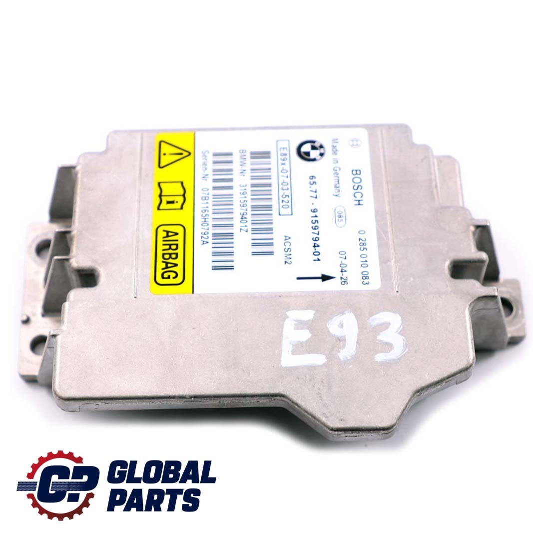 BMW 3 Series E93 Cabrio Airbag Control Unit Module ECU 9159794 65779159794