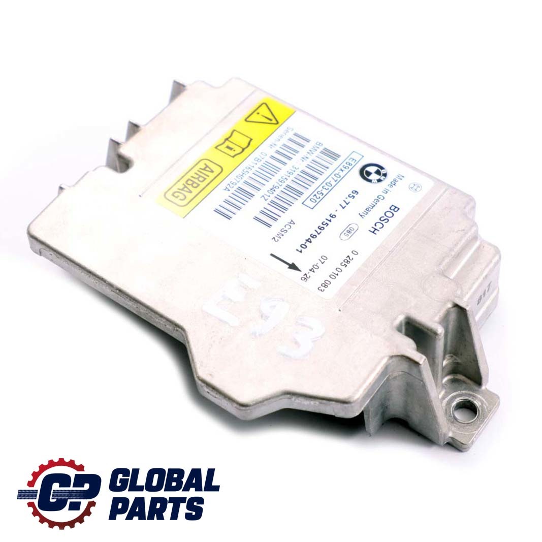 BMW 3 Series E93 Cabrio Airbag Control Unit Module ECU 9159794 65779159794