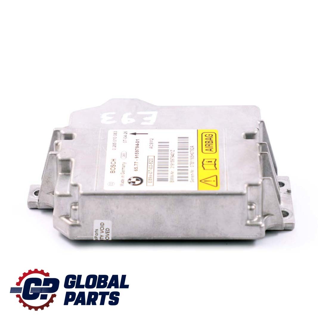 BMW 3 Series E93 Cabrio Airbag Control Unit Module ECU 9159794 65779159794