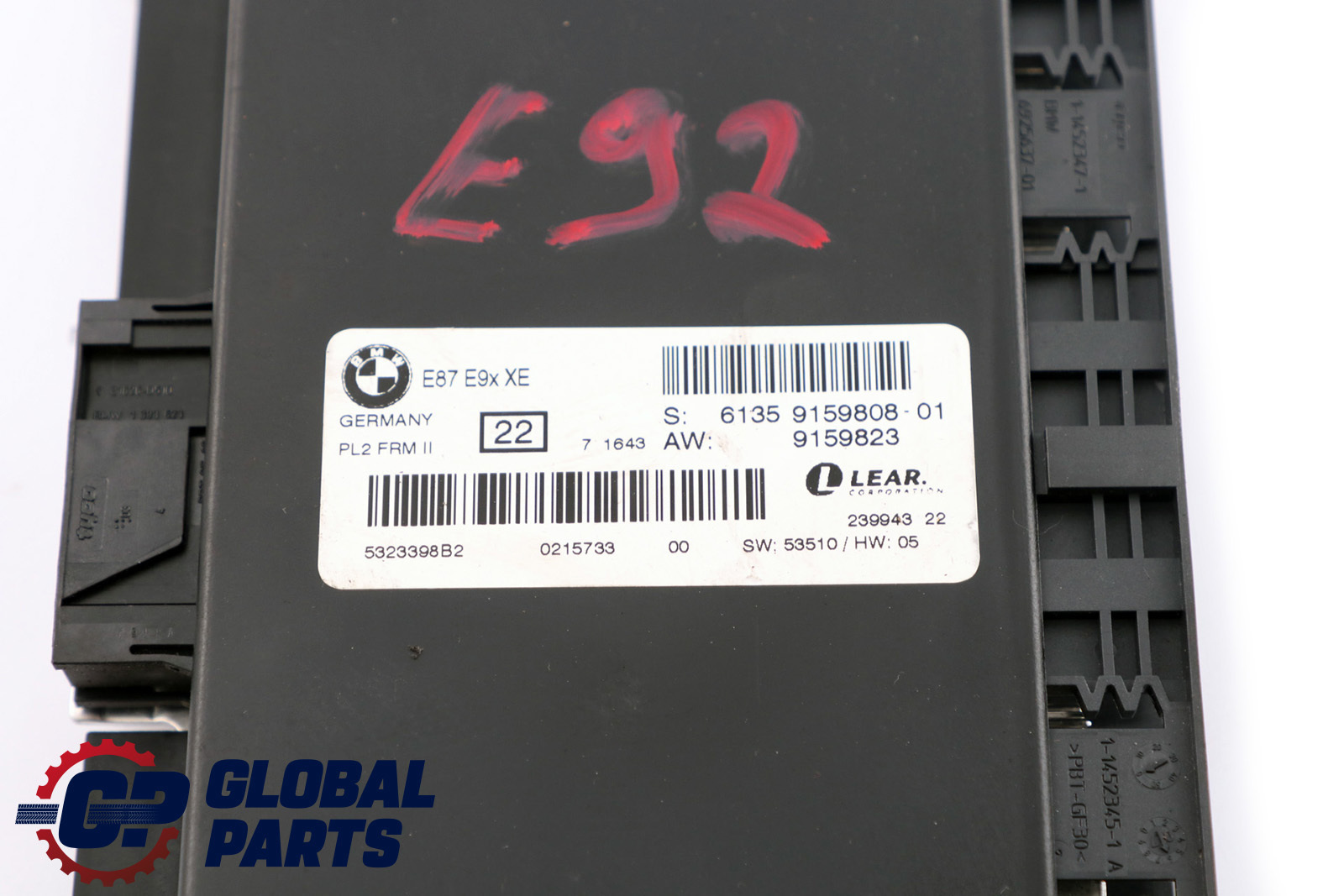 BMW E92 Xenon Footwell Light Module Control Unit ECU PL2 FRMII 9159808