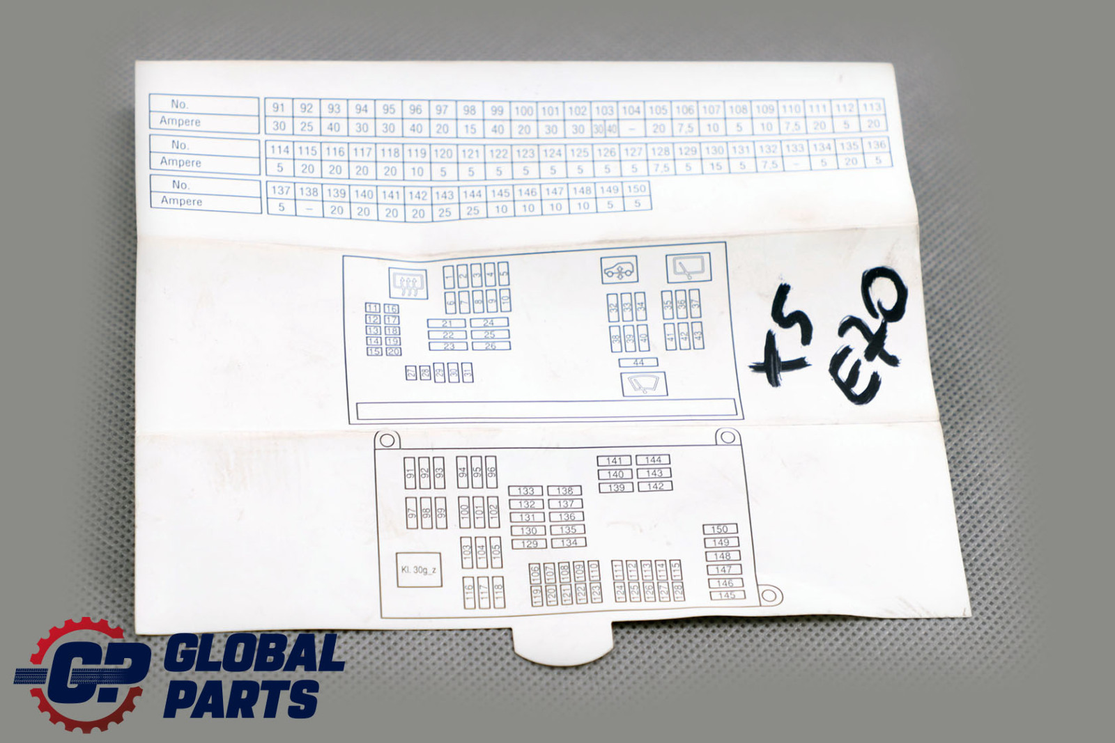 BMW X5 E70 Fuse Box Map Grouping 9160591