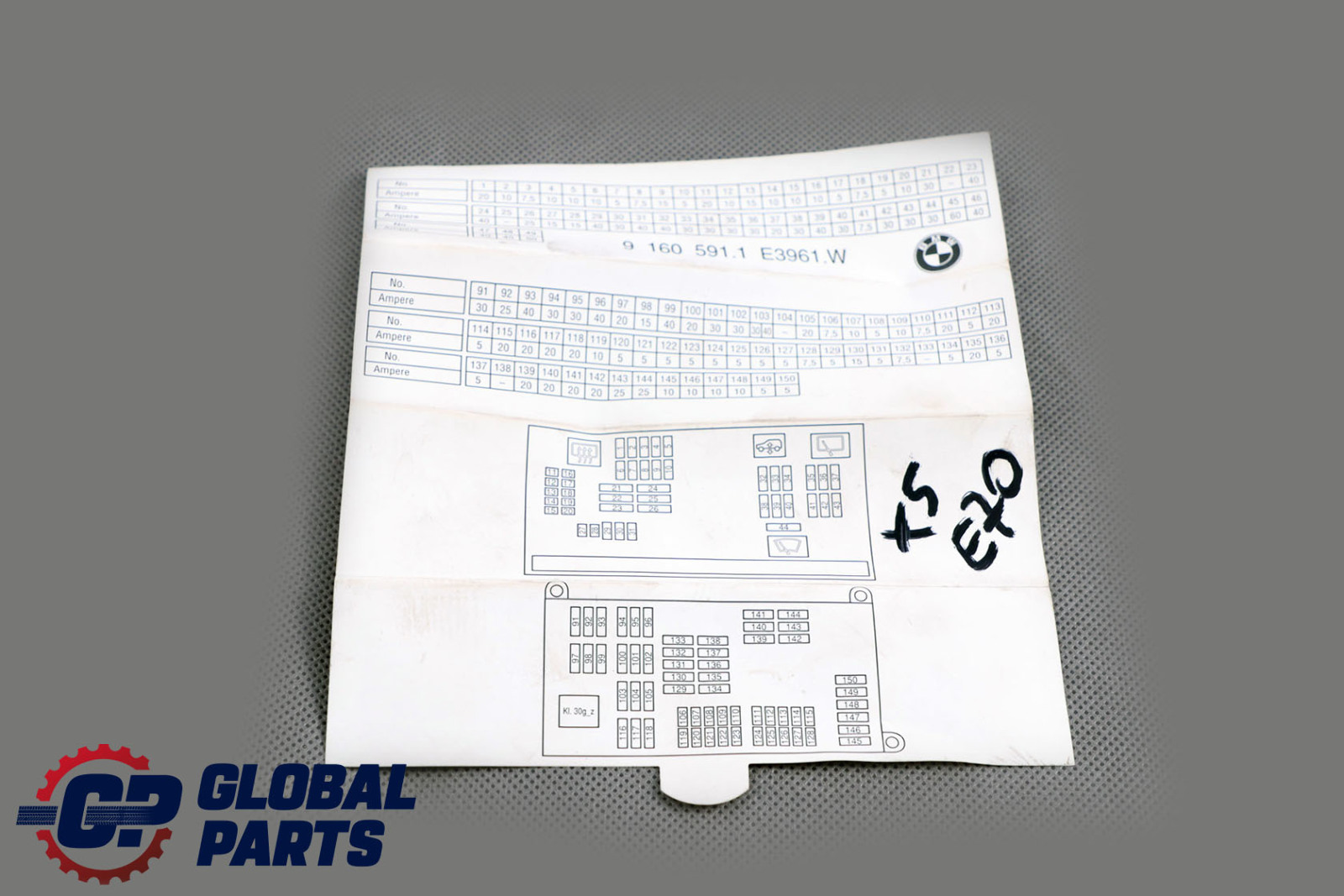 BMW X5 E70 Fuse Box Map Grouping 9160591