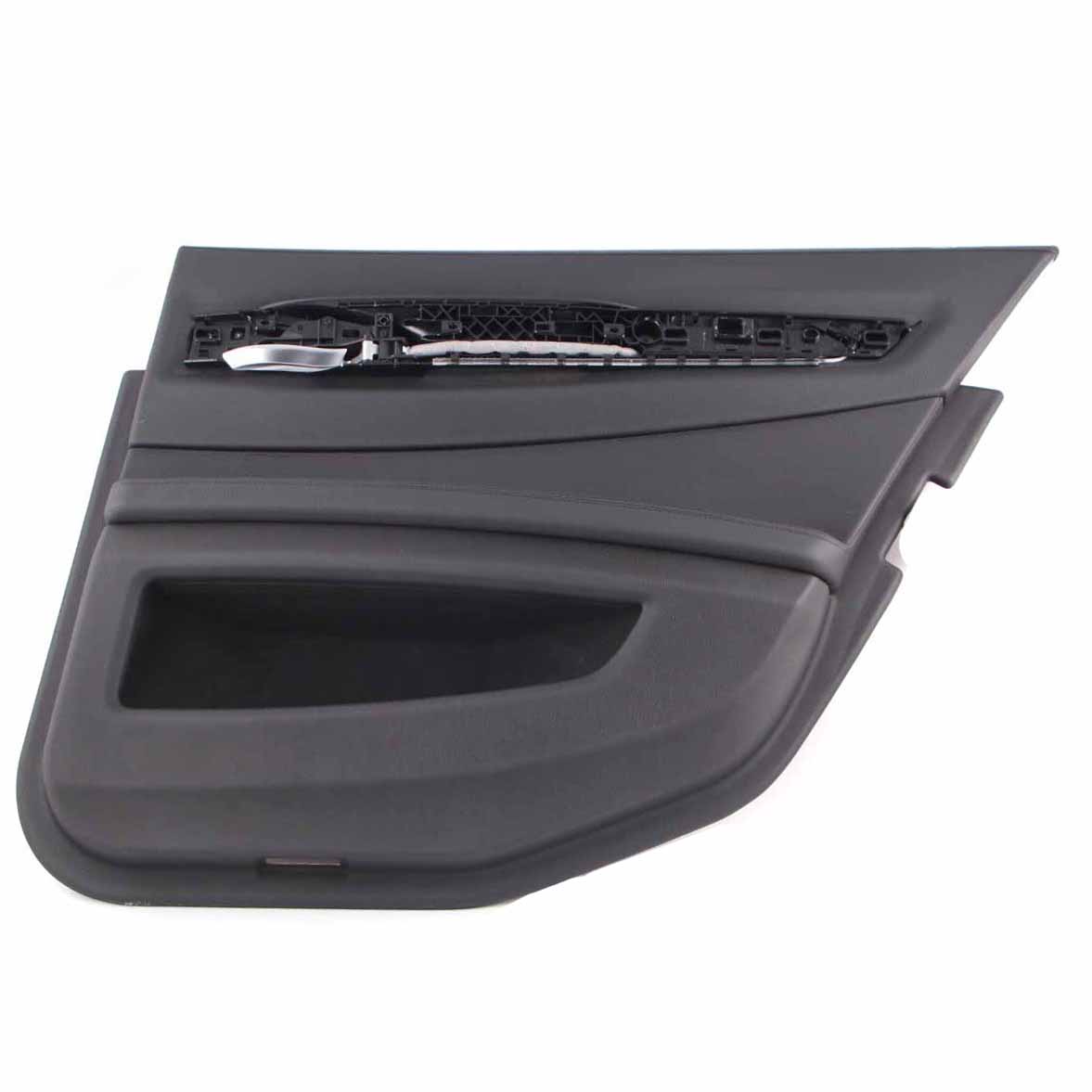 Door Card BMW F01 F02 Rear Right O/S Trim Panel Cover Black Leather Dakota