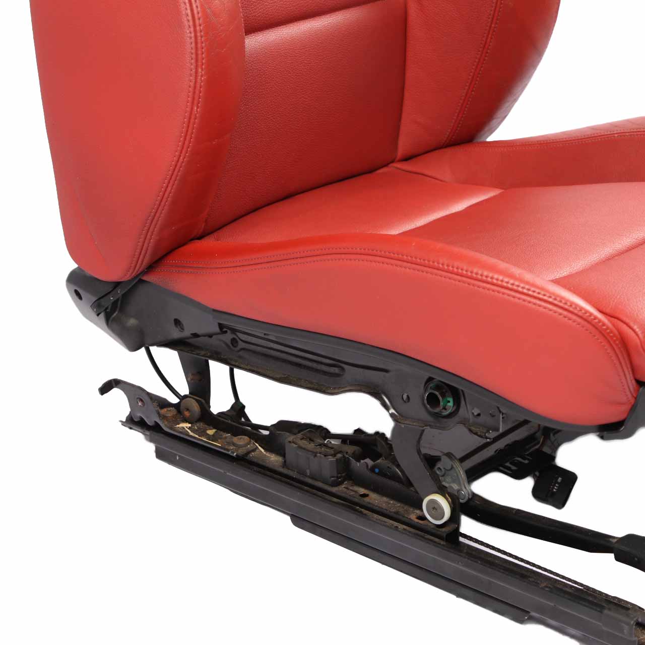 Front Seat BMW E82 Left N/S Passenger M Sport Red Leather Boston Korall Red