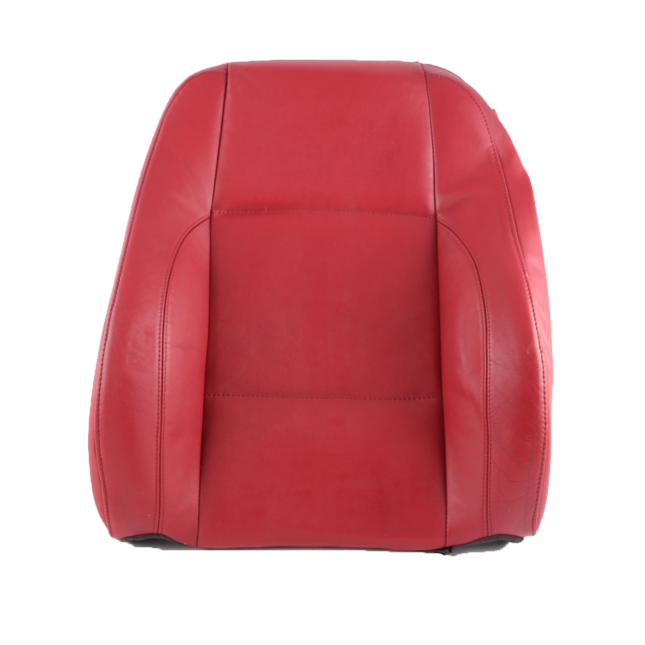 BMW E82 Seat Cover Heated Front Left N/S Sports Seat Backrest Red Leather