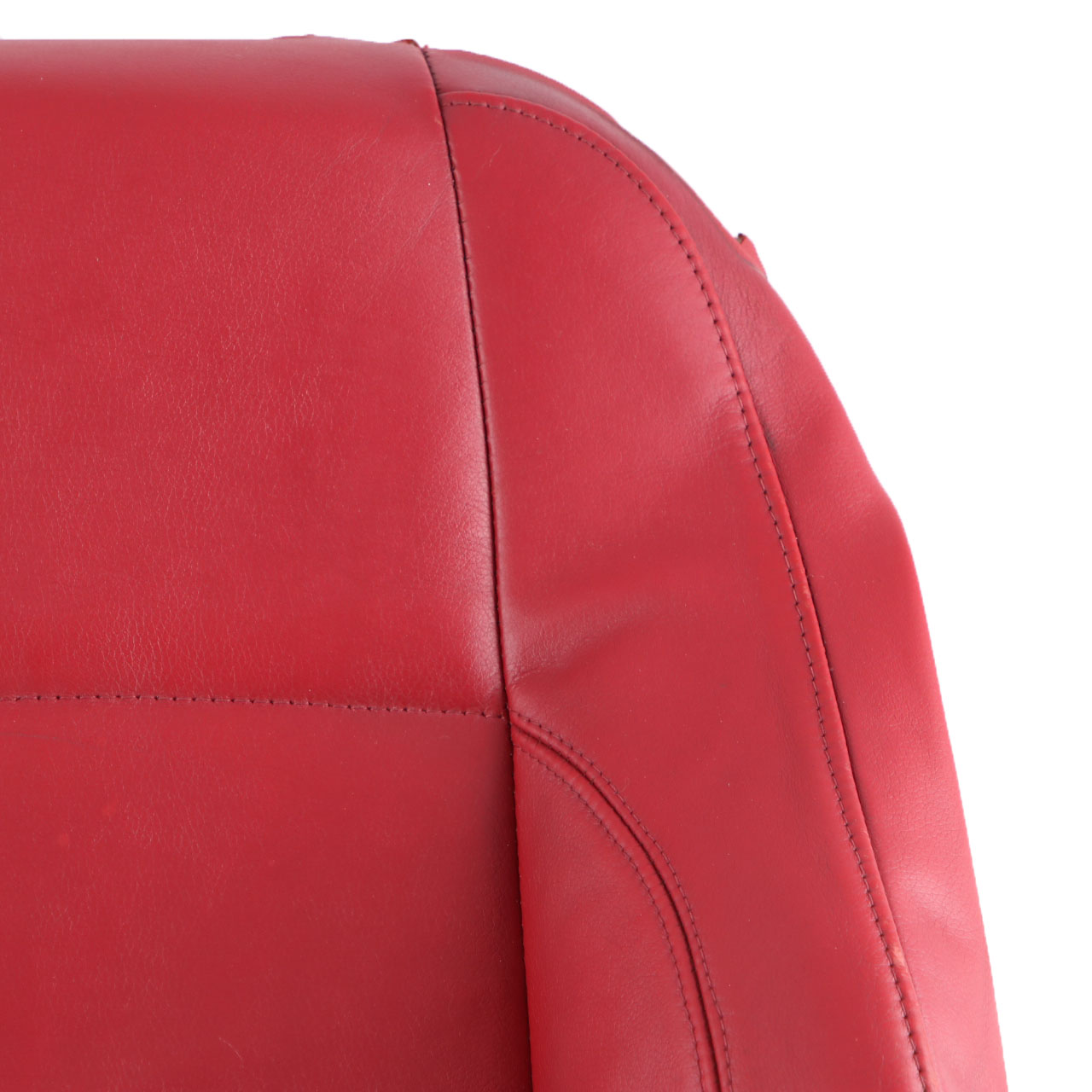 BMW E82 Seat Cover Heated Front Left N/S Sports Seat Backrest Red Leather