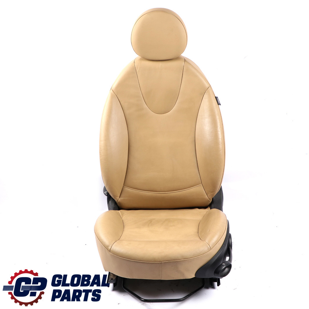 Mini Cooper One R55 R56 Beige Leather Front Left N/S Seat