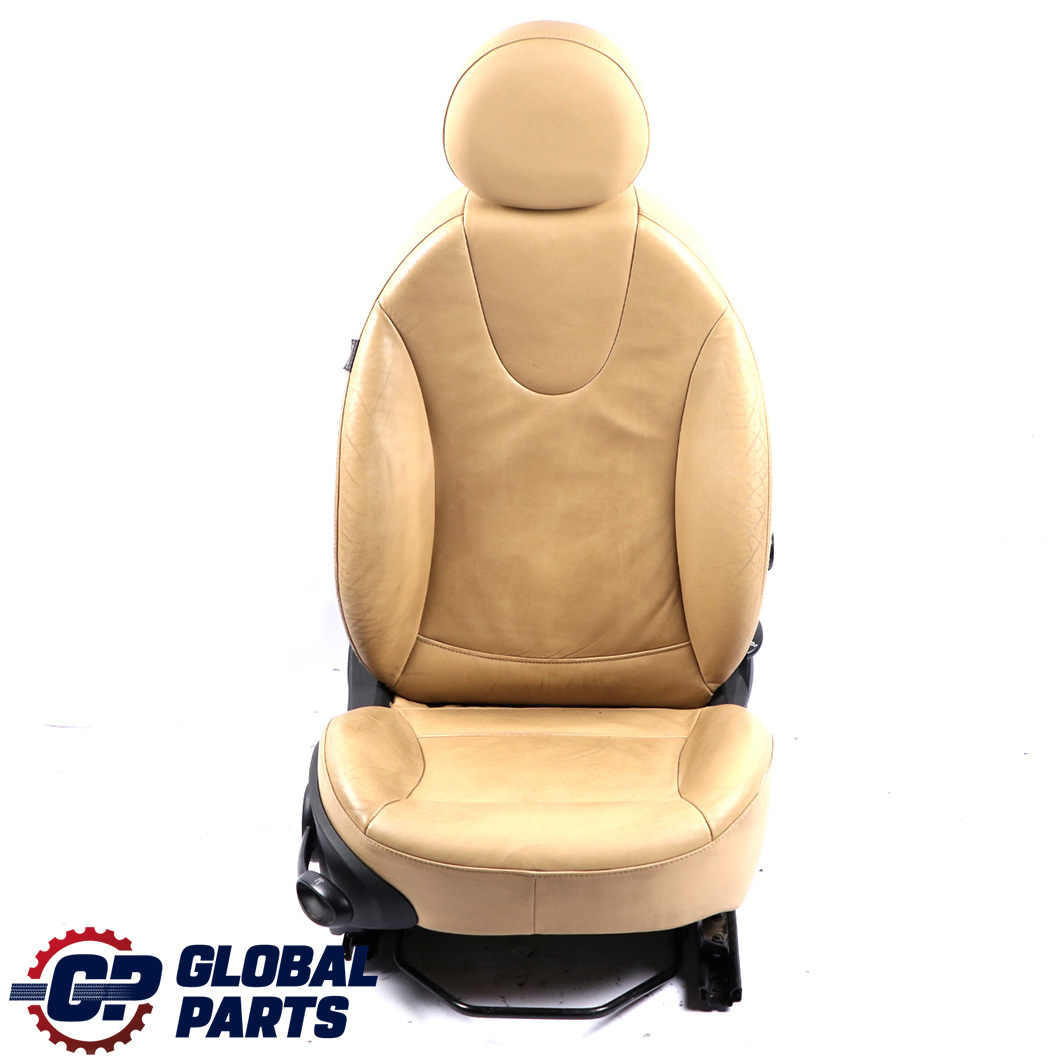 Mini Cooper One R55 R56 Beige Leather Front Right O/S Seat