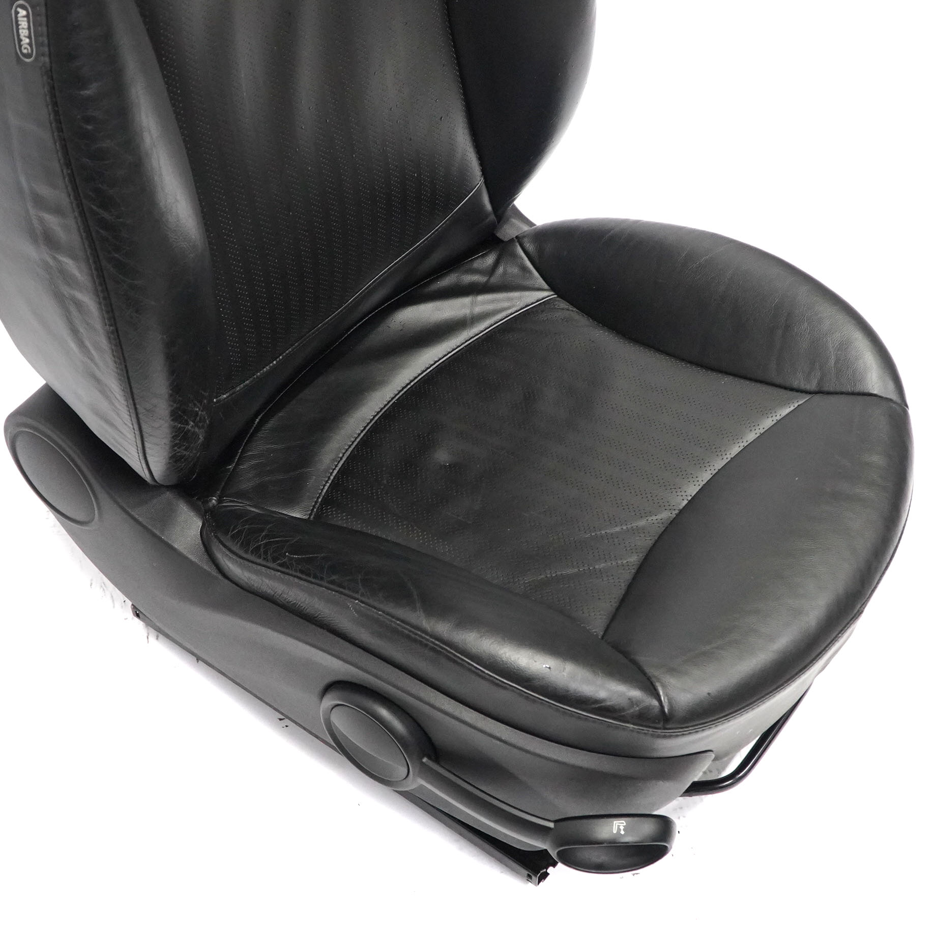 Front Seat Mini Cooper R55 R56 R57 Right O/S Side Carbon Black Leather