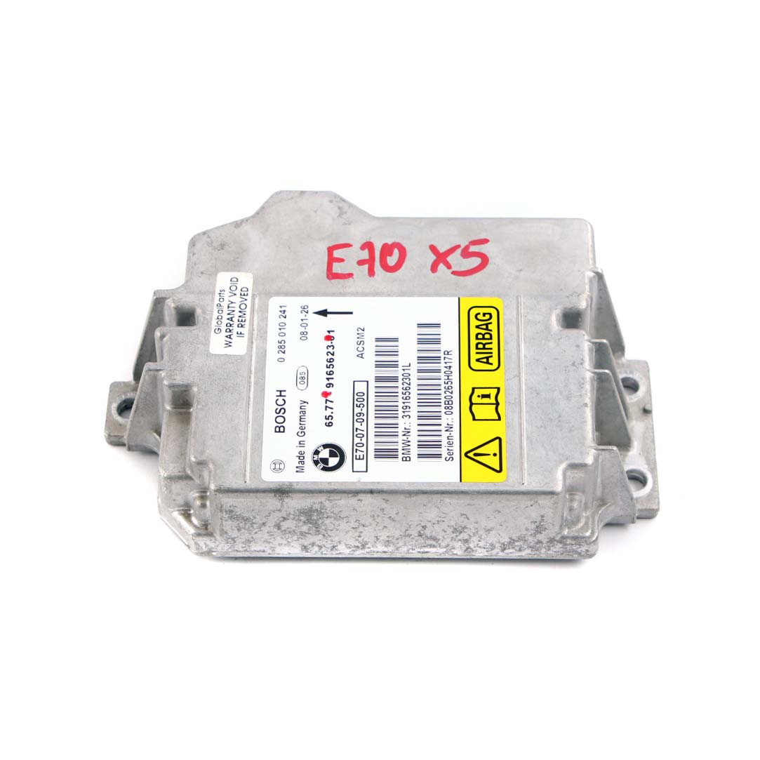 BMW X5 X6 Series E70 E71 Airbag Control ECU Unit Module 9165623