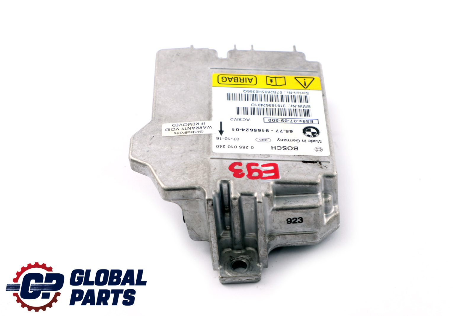 BMW 1 3 Series E88 E93 LCI Airbag Control Unit Module ECU 9165624